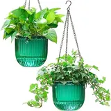 Melphoe 2 Pack Self Watering Hanging Planters Indoor Flower Pots, 6.5 In...