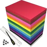 104 Pack Foam Sheets Craft 5.5x8.5 inch Eva Color Foam Paper Set for Cra...