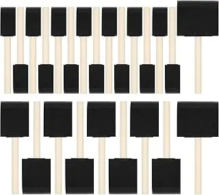 24 Pcs Foam Paint Brushes, Wood Handle Sponge Brushes for Painting, Stai...