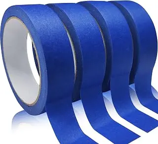 4 Rolls Premium Painters Tape, Blue Tape, Masking Tape, Paint Tape for M...