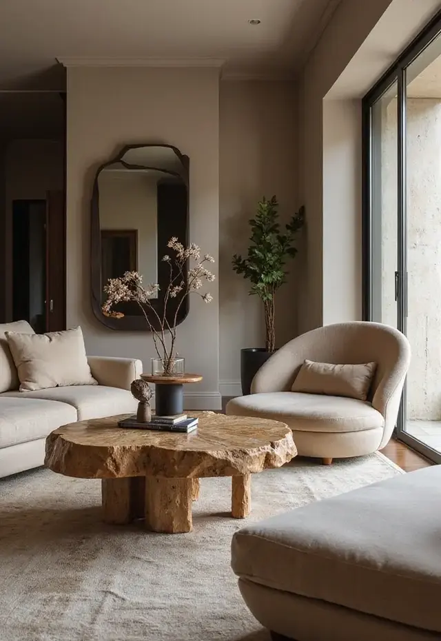 25 Luxurious Living Room Trends for 2026 That'll Make Your Friends Jealous (#18 Will Blow Your Mind!) - 8. Sculptural Furniture