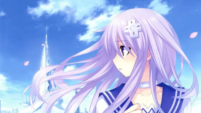 nepgear hyperdimension neptunia anime girls with purple hair