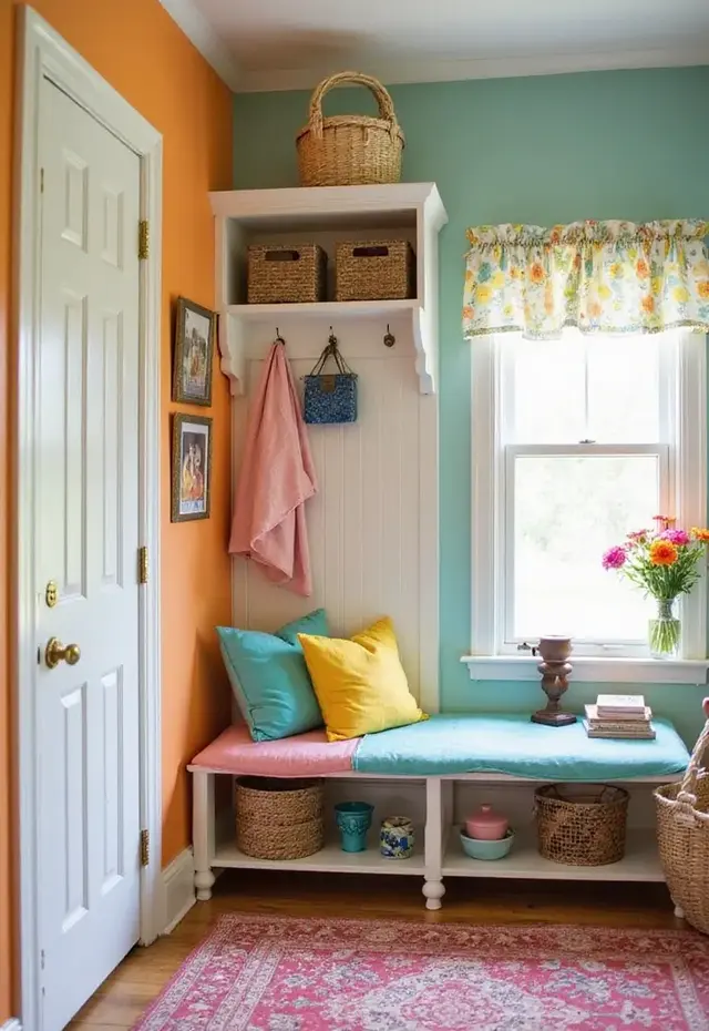 15 Small Mud Room Ideas That Prove Size Doesn’t Matter - 2. The Power of Color