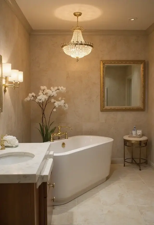 13 Spa-Like Bathroom Trends for 2026 That Will Turn Your Home into a Retreat (Don’t Miss #12!) - 3. Luxurious Lighting