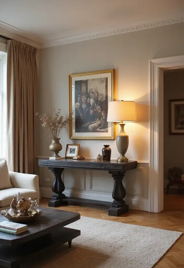 25 Luxurious Living Room Trends for 2026 That'll Make Your Friends Jealous (#18 Will Blow Your Mind!) - 15. Console Tables as Focal Points