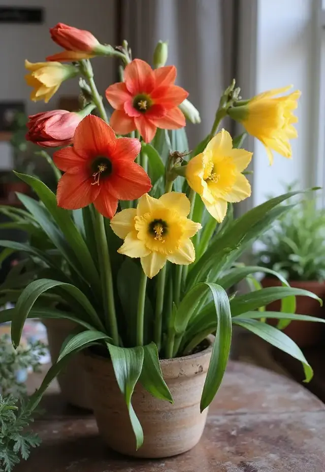 12 Cozy Indoor Winter Garden Ideas to Brighten Your Home - 4. Winter Blooming Plants