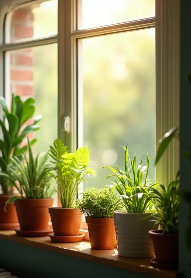 12 Cozy Indoor Winter Garden Ideas to Brighten Your Home - 7. Window Sill Garden