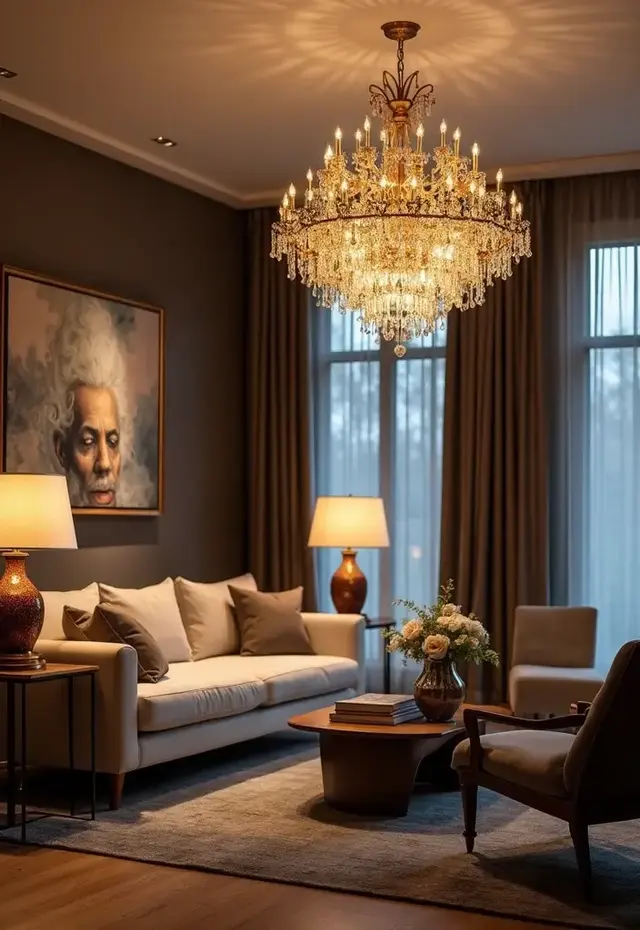 25 Luxurious Living Room Trends for 2026 That'll Make Your Friends Jealous (#18 Will Blow Your Mind!) - 7. Layered Lighting