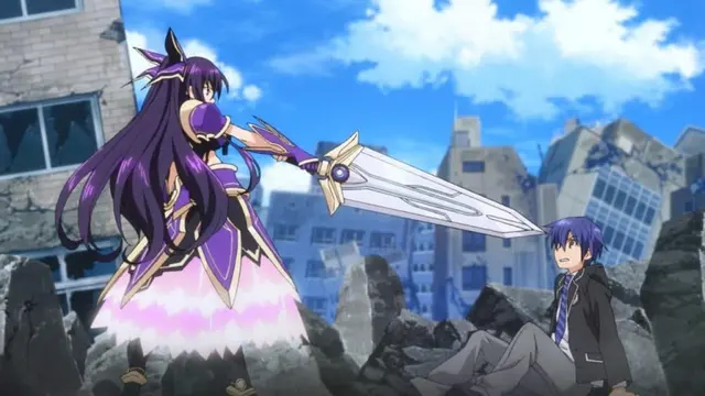 tohka yatogami date a live anime girls with purple hair