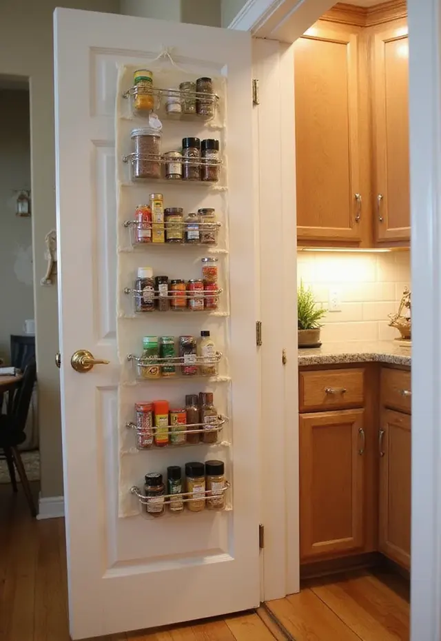 19 DIY Pantry Ideas That Are Budget-Friendly and Stylish - 10. Over-the-Door Storage
