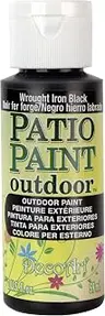 DecoArt Patio Paint, 2-Ounce, Wrought Iron Black (DCP21-3)