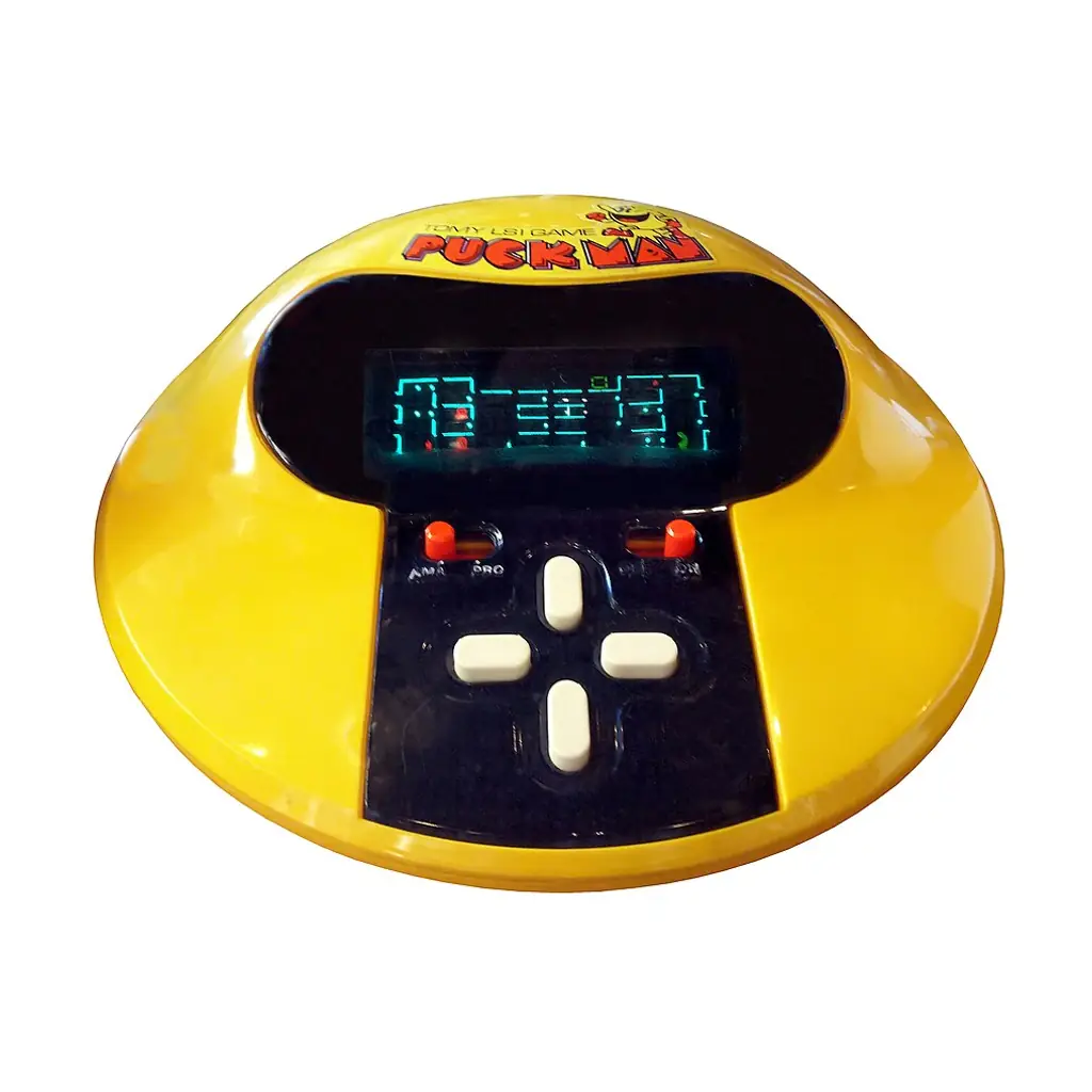 Tomy Puck Man (Pac-Man) handheld electronic game for the Japanese market, 1981.