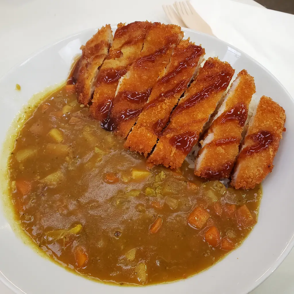 Chicken katsu curry rice.