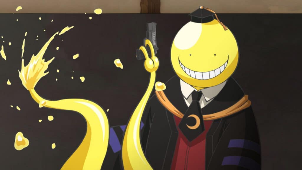 assassination classroom kuro sensei anime with overpowered main character