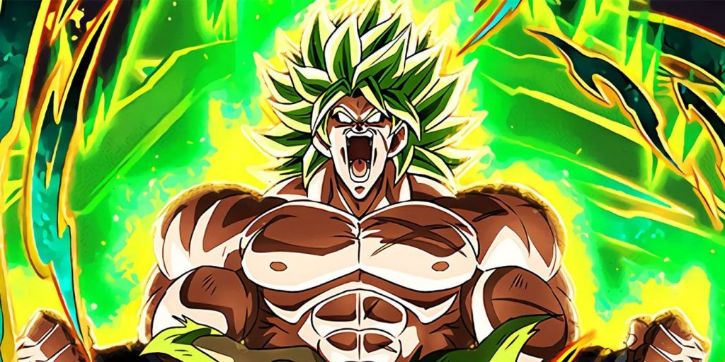 broly dragon ball super anime characters with green hair