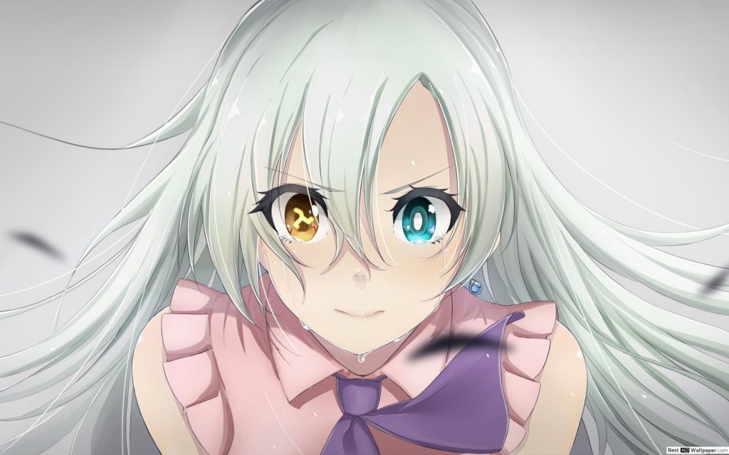 elizabeth liones seven deadly sins anime characters with white hair