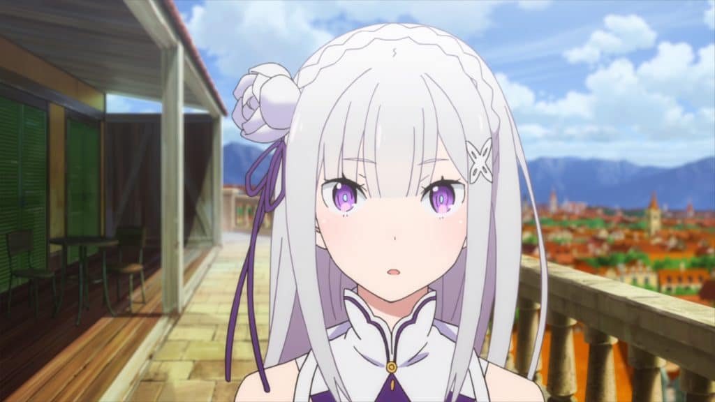 emilia re zero best anime characters with white hair