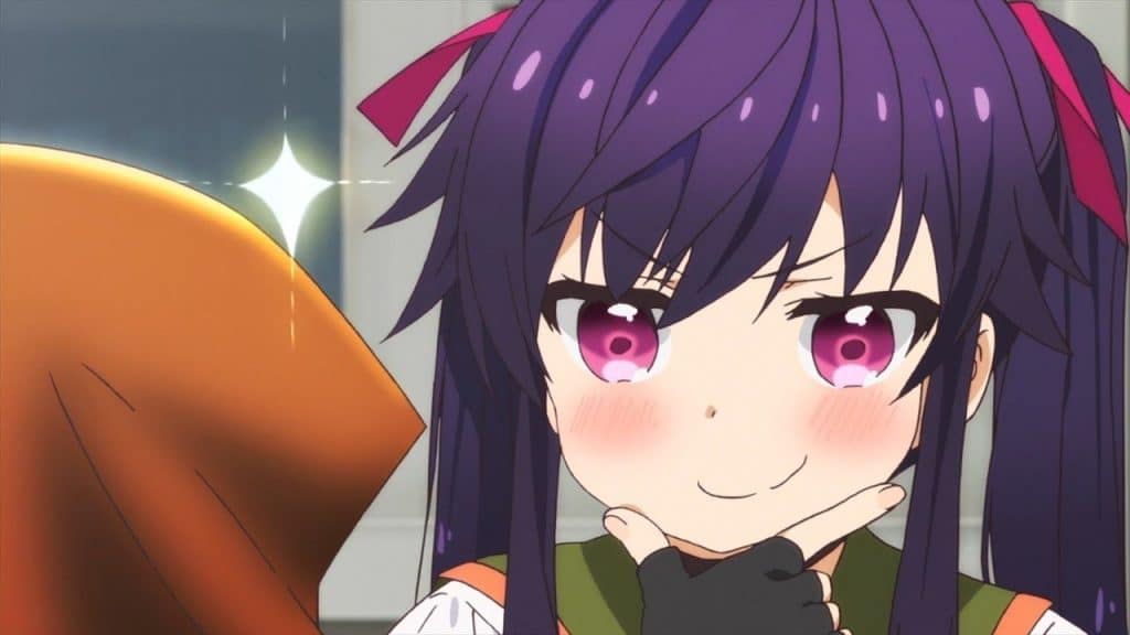 kurumi ebisuzawa gakkou gurashi anime girls with purple hair