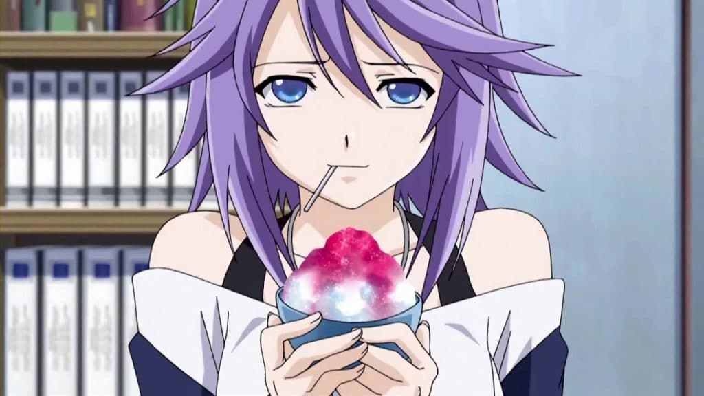 mizore shirayuki rosario vampire anime girls with purple hair