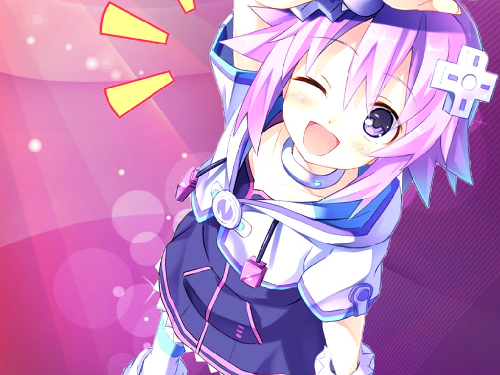 neptune hyperdimension neptunia anime girls with purple hair
