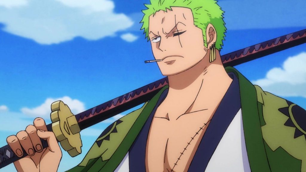 roronoa zoro one piece anime characters with green hair
