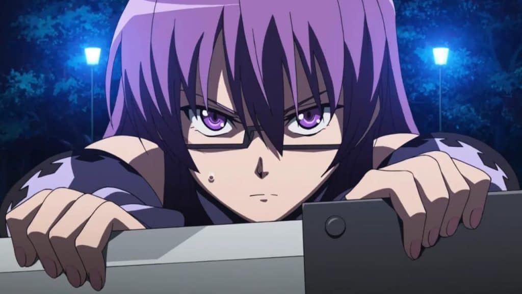 sheele akame ga kill anime girls with purple hair