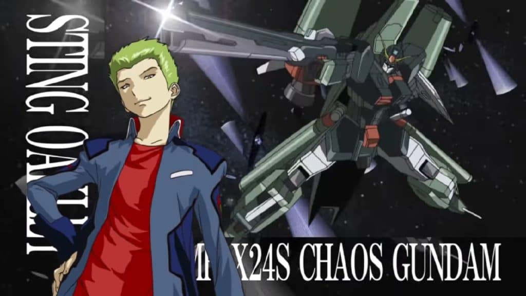 sting oakley mobile suit gundam seed destiny anime characters with green hair